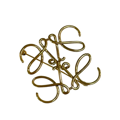 Loewe Brooch Gold Anagram
