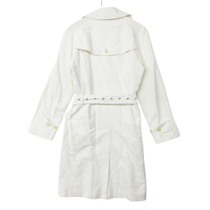 Max Mara Trench Coat Spring Jacket Long Length with Belt Lining Rayon Blend — view 2