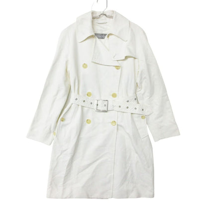 Max Mara Trench Coat Spring Jacket Long Length with Belt Lining Rayon Blend