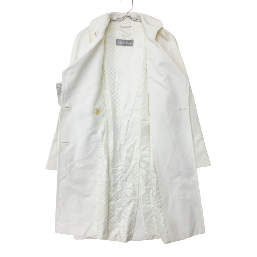 Max Mara Trench Coat Spring Jacket Long Length with Belt Lining Rayon Blend — view 3