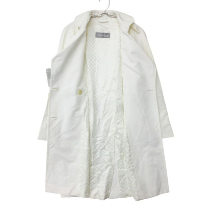 Max Mara Trench Coat Spring Jacket Long Length with Belt Lining Rayon Blend — view 3
