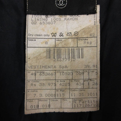 Chanel Tailored Jacket Navy Blue Gold Button Blazer Vintage Outer Wool — view 5