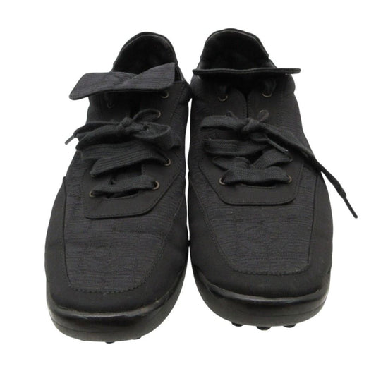 Chanel Sneakers New Travel Line CC Logo Canvas Shoes Black