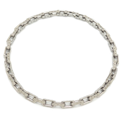 Louis Vuitton Necklace Chain Monogram Silver Colored Metal — view 2
