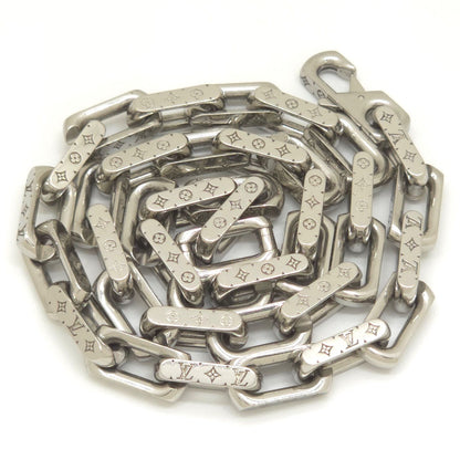 Louis Vuitton Necklace Chain Monogram Silver Colored Metal — view 4