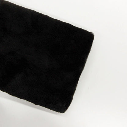 Balenciaga Coat Shared Mink Real Fur Long Black Blue — view 7
