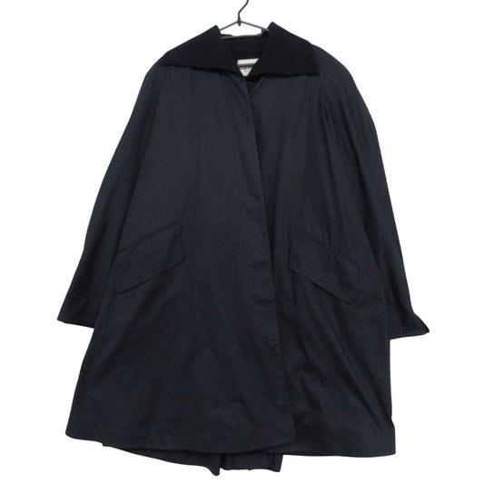 Dior Miss Doir Soutien Collar Coat Long Length Fleece Lining Navy
