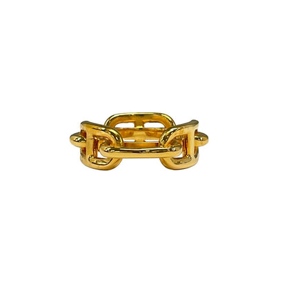 Hermes Scarf Ring Chaine D'ancre Gold