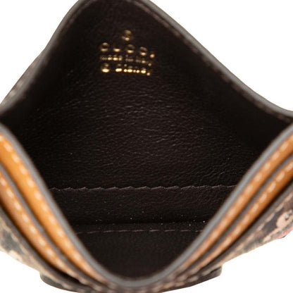 Gucci Disney Mickey Mouse Micro GG Card Case Brown Leather — view 4