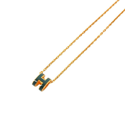 Hermes Mini Pop H Necklace Chain Pendant Black Pink Gold — view 4