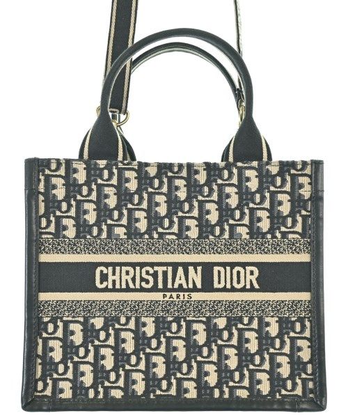 Dior Oblique Embroidery Book Tote Bag Small