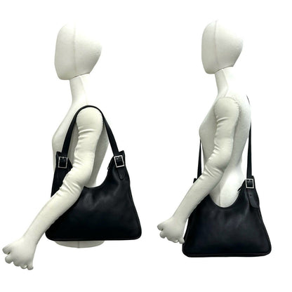 Hermes Masai Cut Taurillon Clemence Leather Shoulder Bag Black — view 2