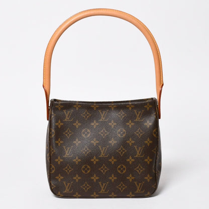 Louis Vuitton Looping MM Bag Monogram Leather Brown Gold — view 2