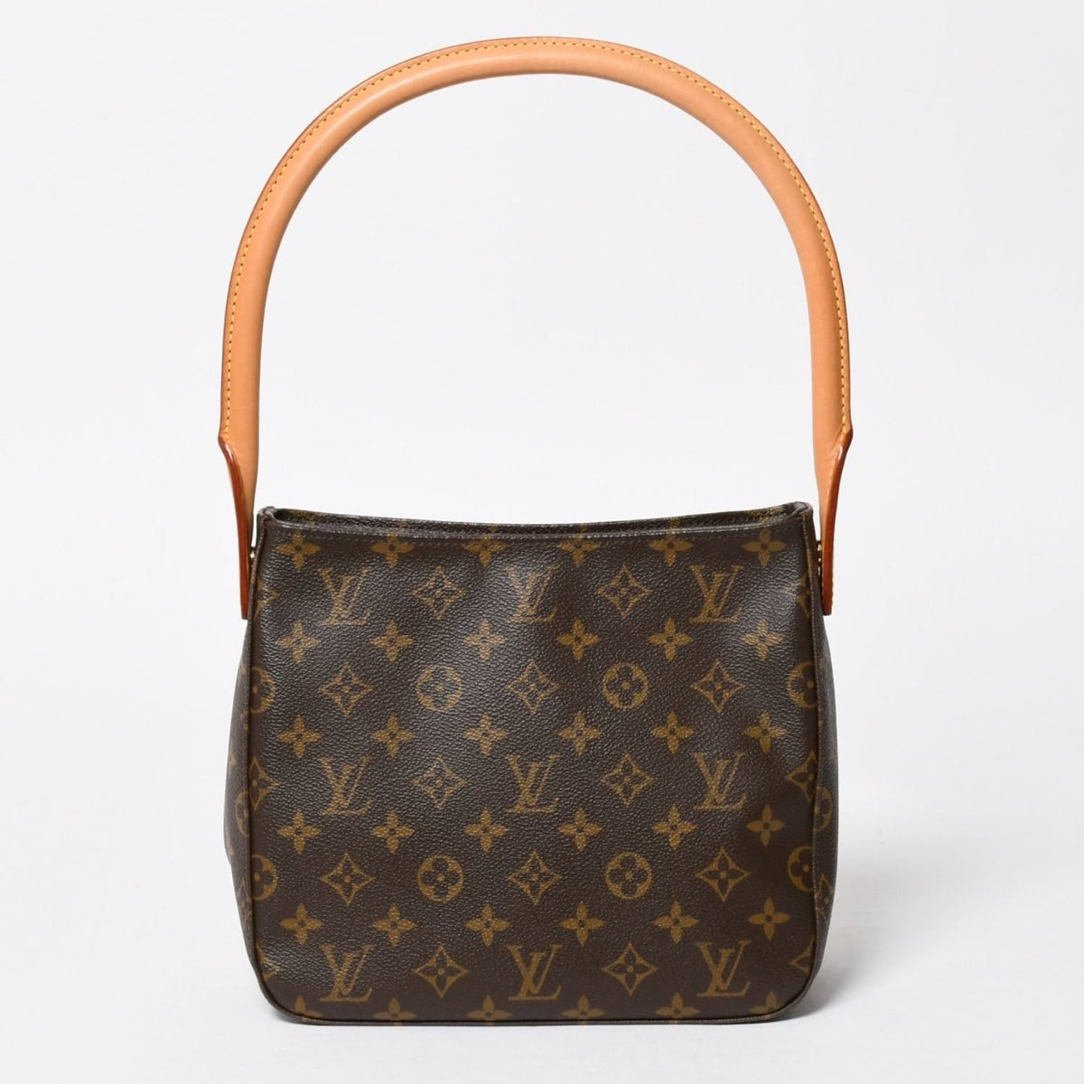 Louis Vuitton Looping MM Bag Monogram Leather Brown Gold