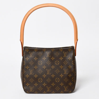 Louis Vuitton Looping MM Bag Monogram Leather Brown Gold