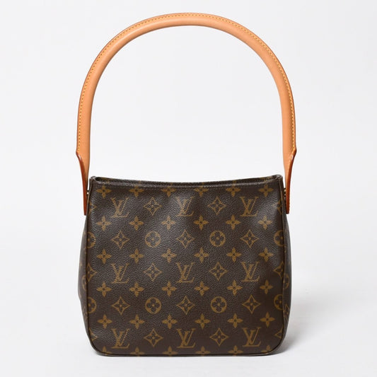 Louis Vuitton Looping MM Bag Monogram Leather Brown Gold