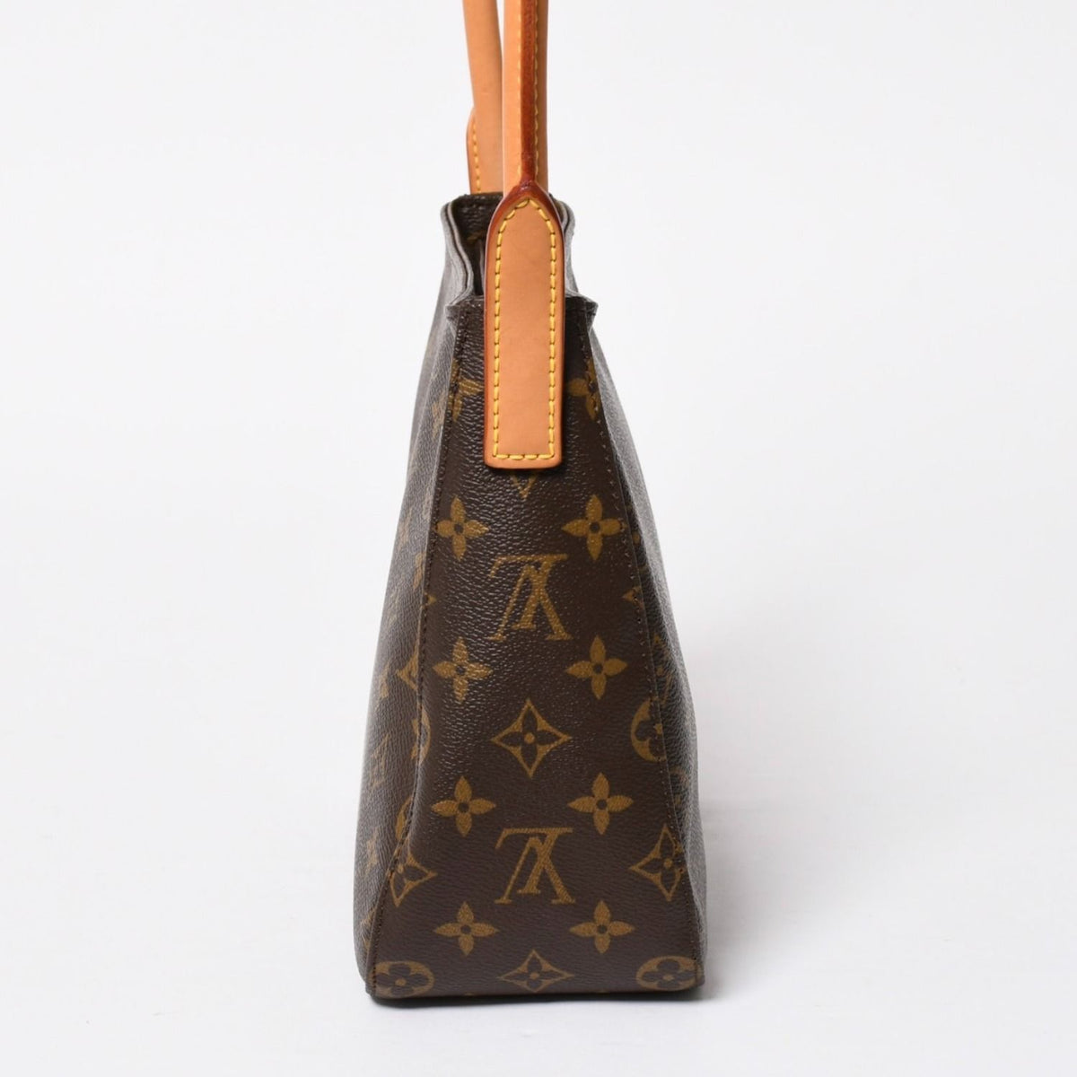 Louis Vuitton Looping MM Bag Monogram Leather Brown Gold — view 4