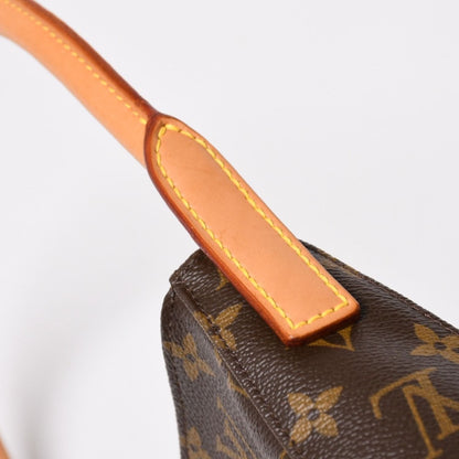 Louis Vuitton Looping MM Bag Monogram Leather Brown Gold — view 6