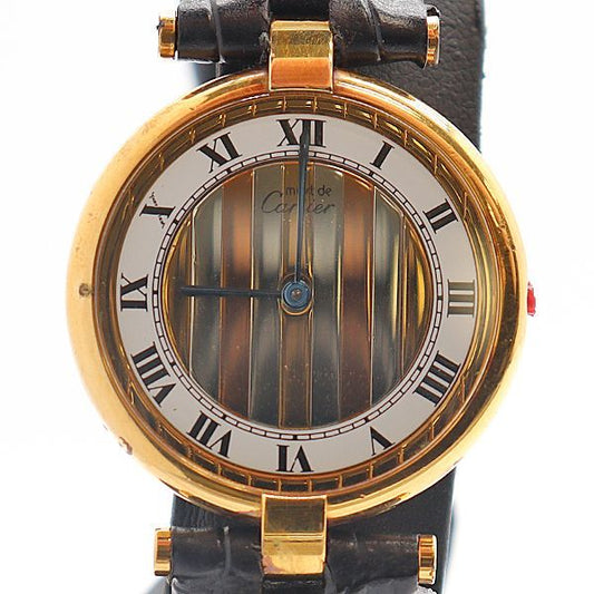 Cartier Must Vendome Vermeil Trinity Dial Watch