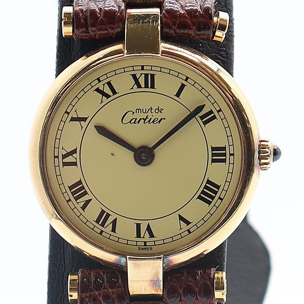 Cartier Must Vendome 18 Ivory Dial Watch