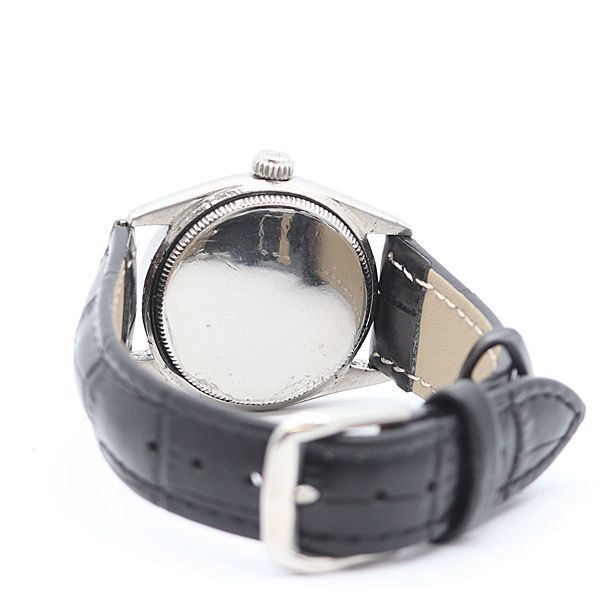 Rolex Oyster Speed King SS Manual Wind Black Dial Watch — view 4