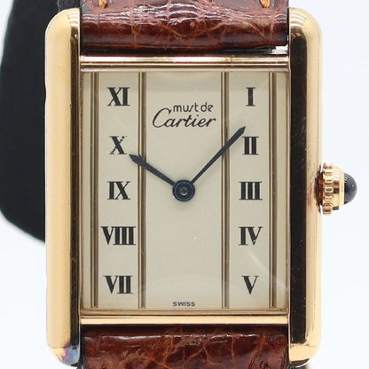 Cartier Must Tank Beige Dial Watch