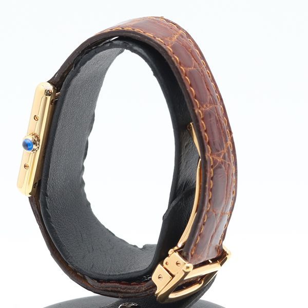 Cartier Must Tank Brown Dial Watch — view 3