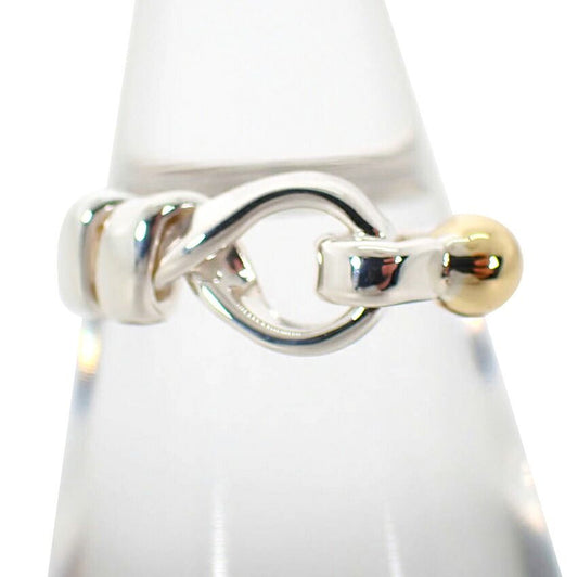 Tiffany & Co 925/750 Hook &eye Ring