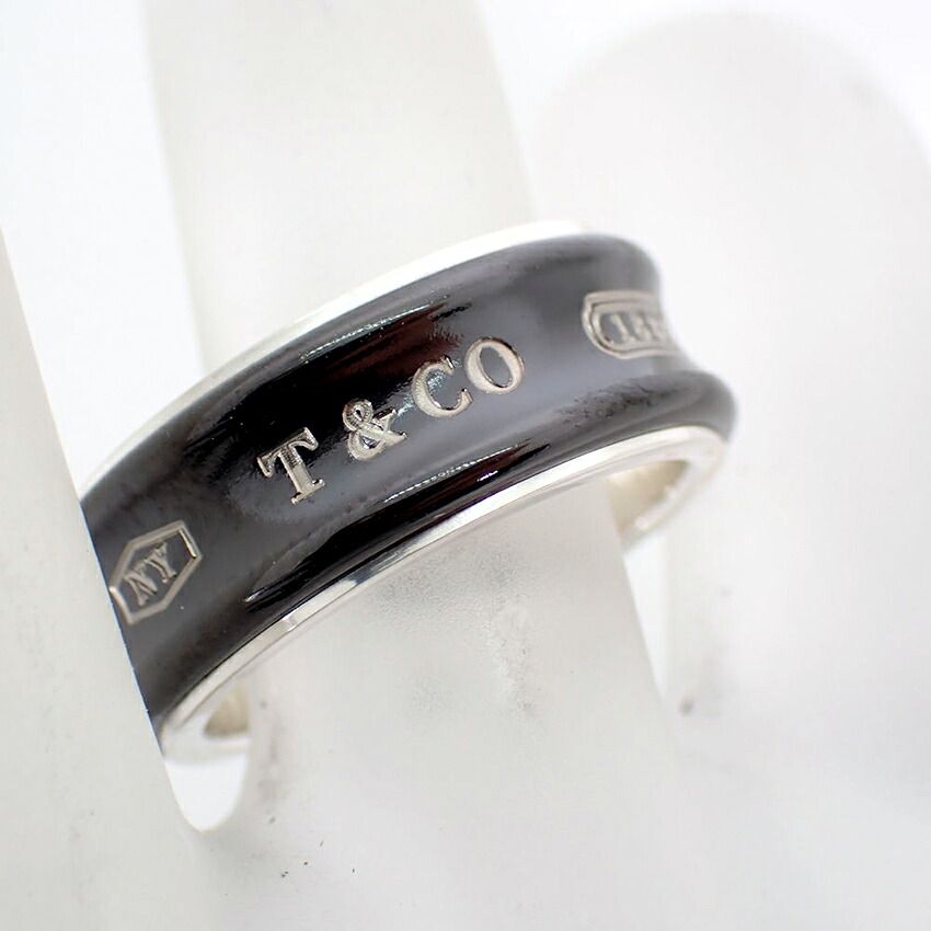Tiffany & Co 925 Black Titanium 1837 Ring — view 5