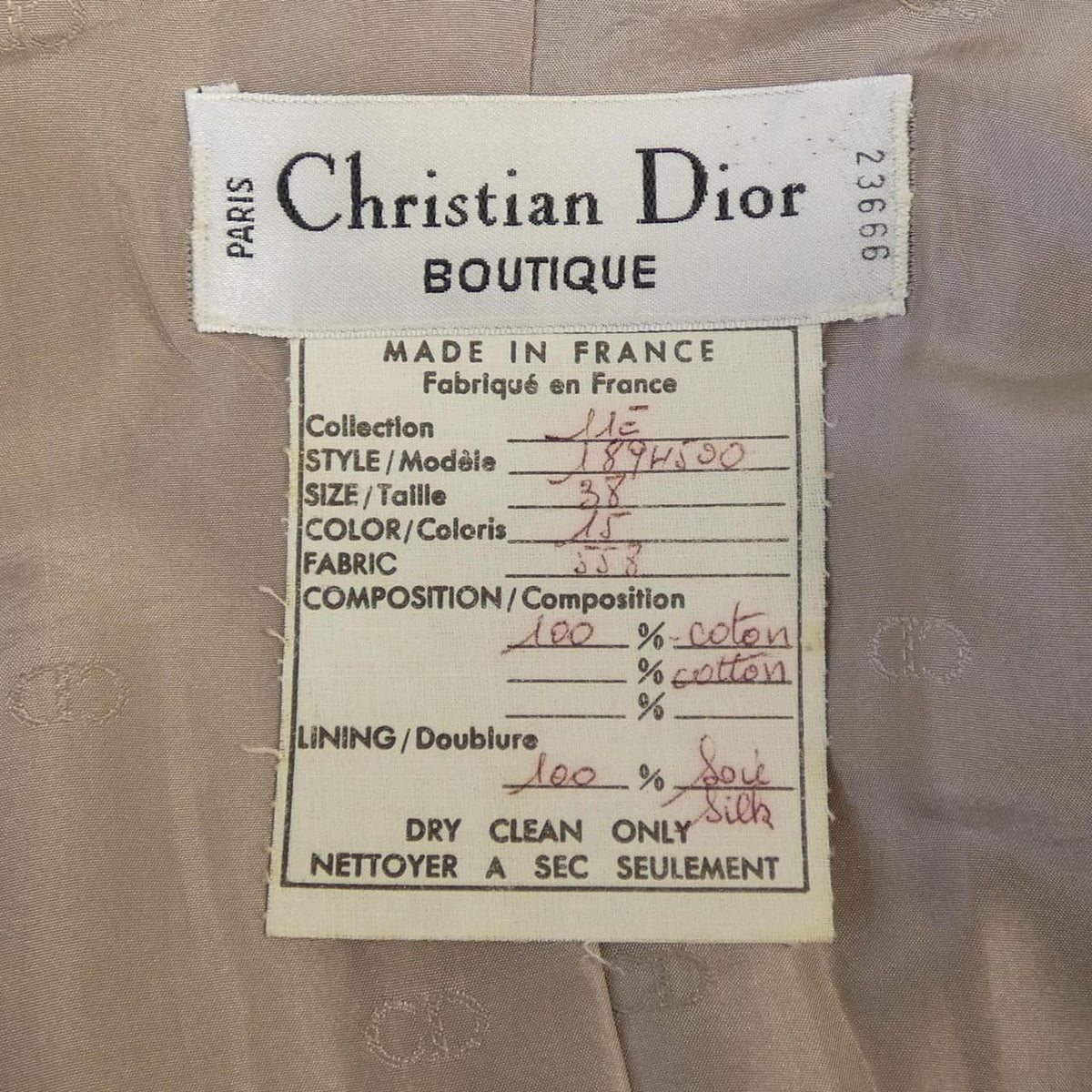 Dior Vintage Suit Brown — view 3