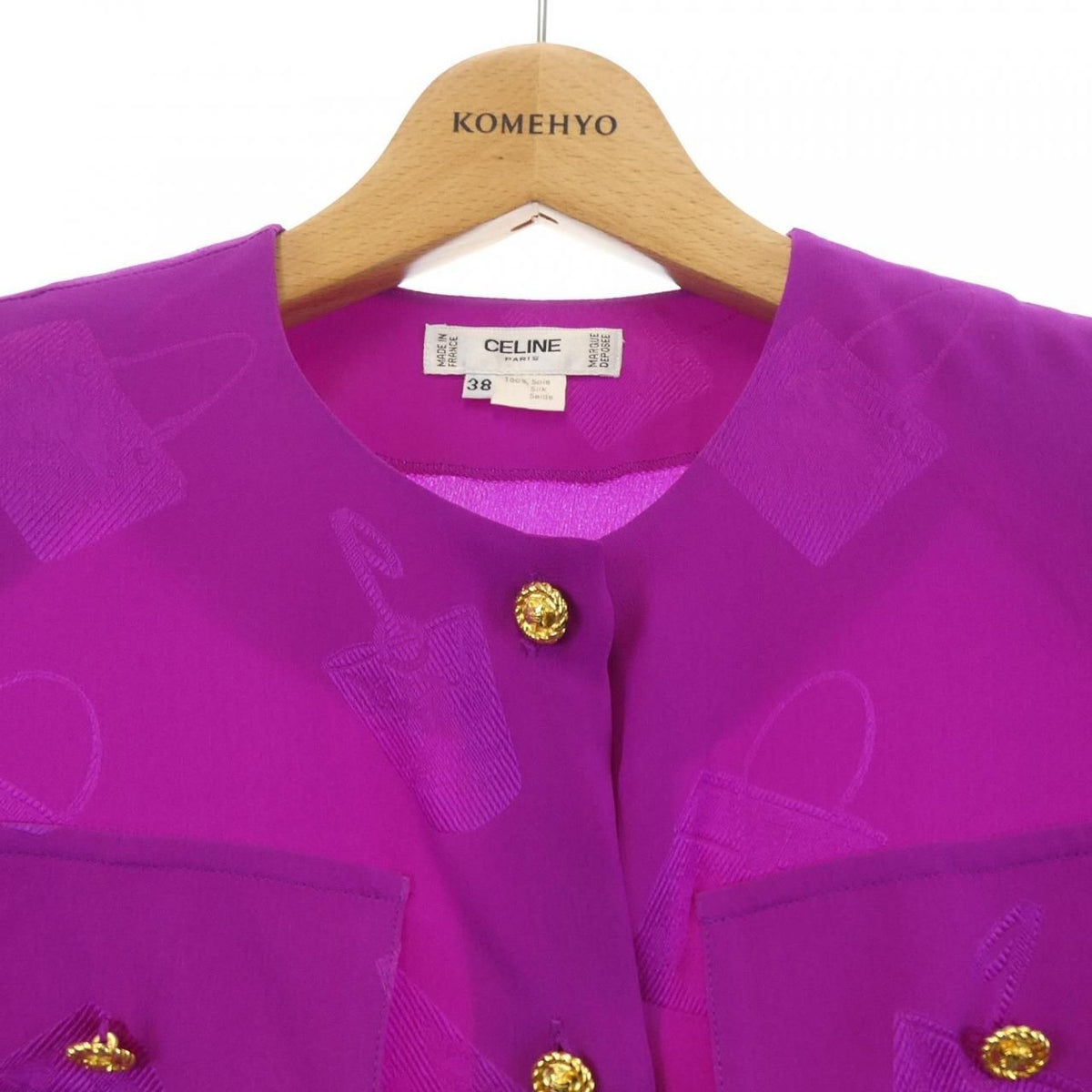 Celine Vintage Shirt Purple — view 4