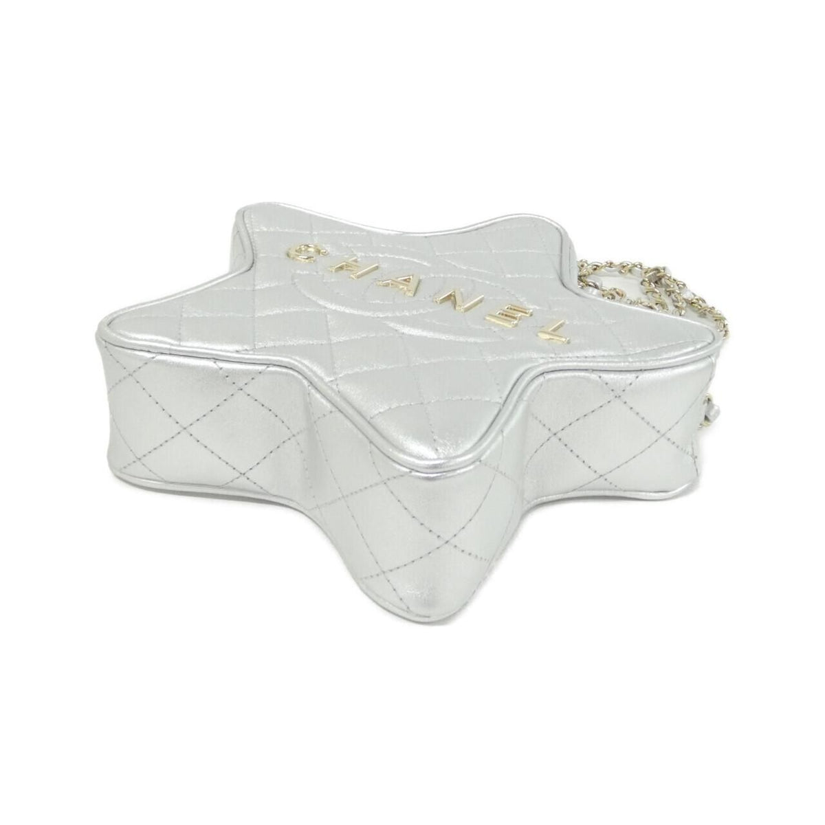 Chanel Shoulder Bag Silver — view 3