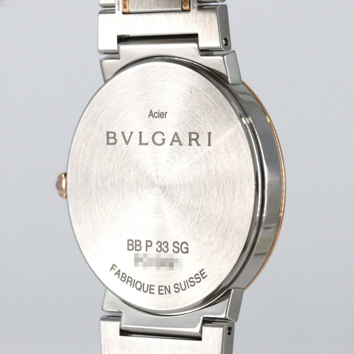 Bvlgari PG Quartz Stainless Steel Pink Gold Watch — view 7