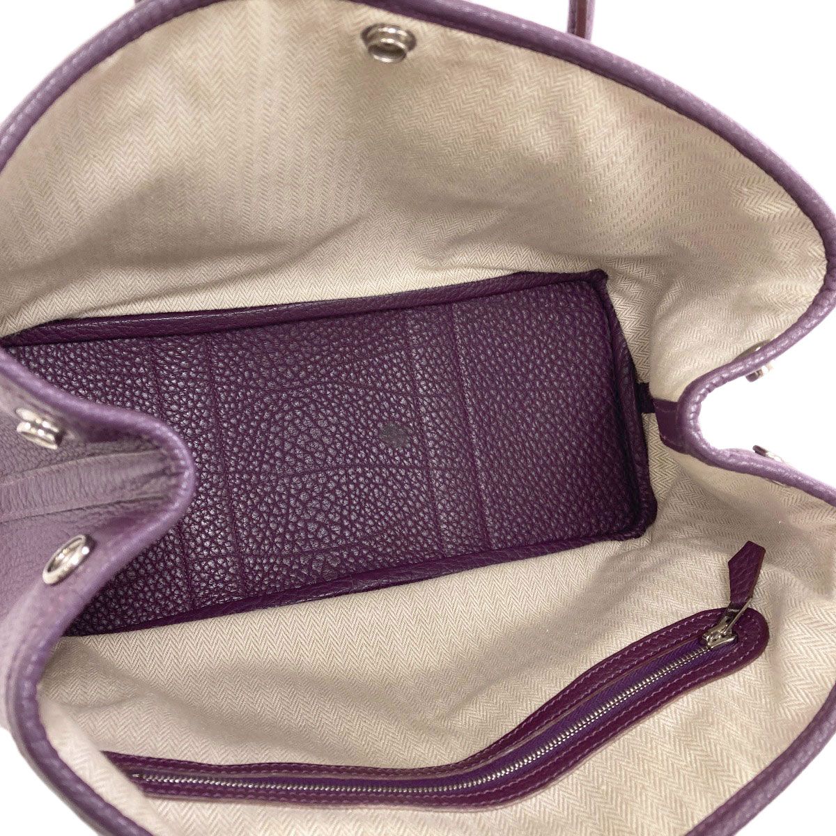 Hermes Garden Party TPM Silver Handbag Negonda — view 5