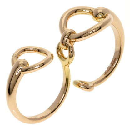 Hermes Filledor Double 53 Ring 18k Pink Gold — view 2