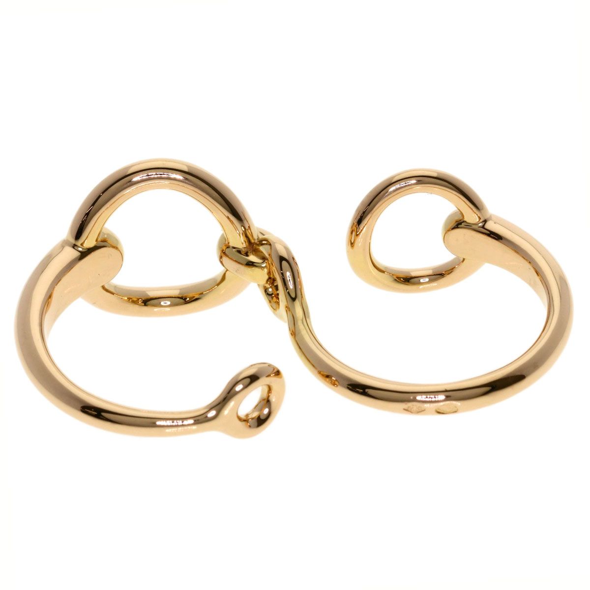 Hermes Filledor Double 53 Ring 18k Pink Gold — view 4