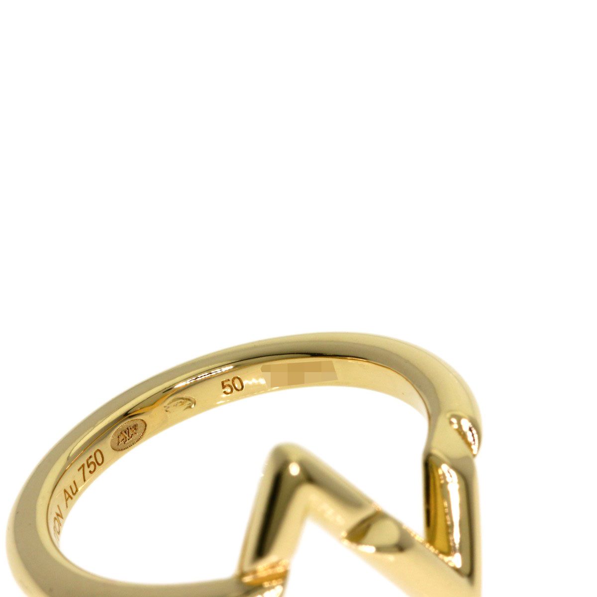 Louis Vuitton LV Vault Upside Down 50 Ring 18k Yellow Gold — view 6