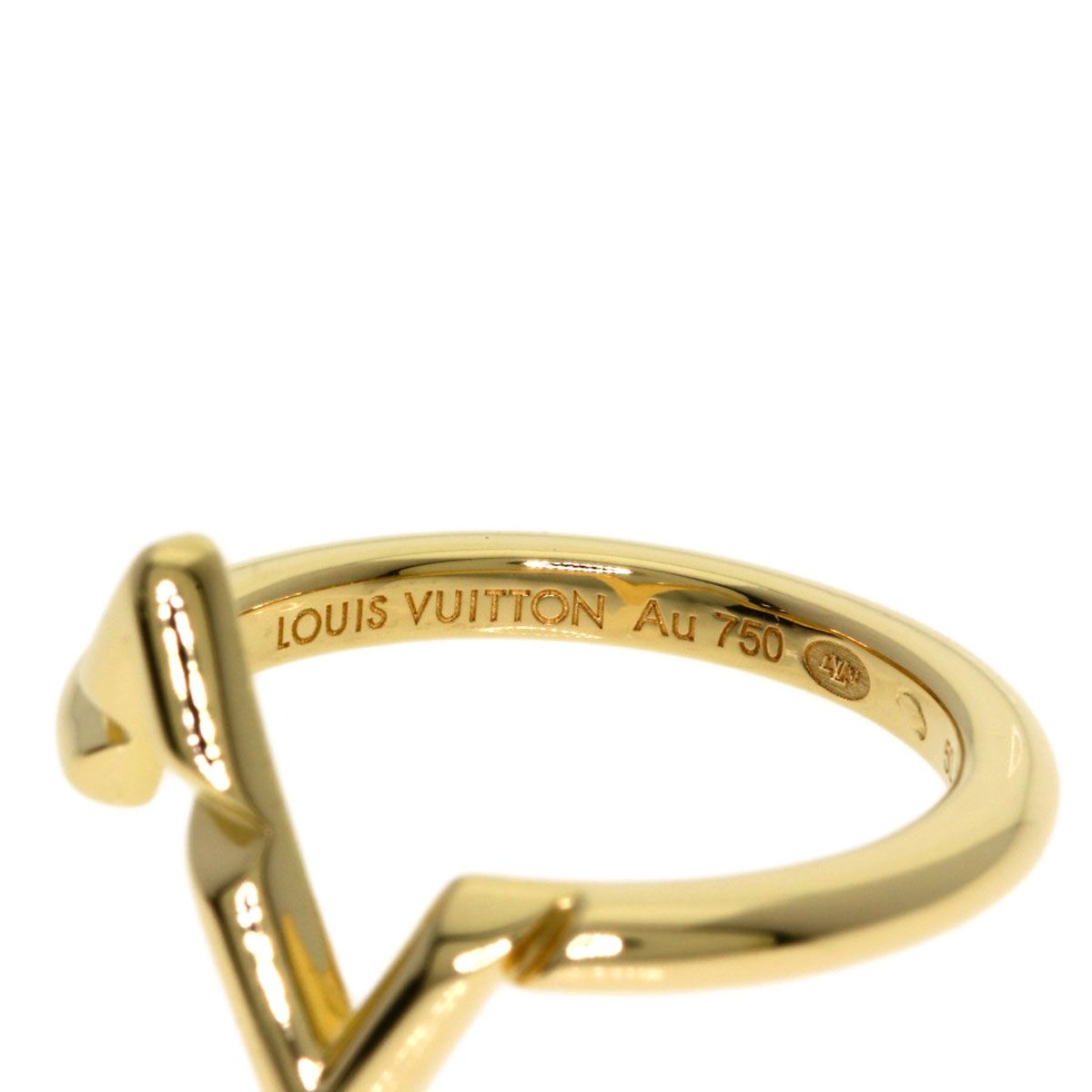 Louis Vuitton LV Vault Upside Down 50 Ring 18k Yellow Gold — view 5