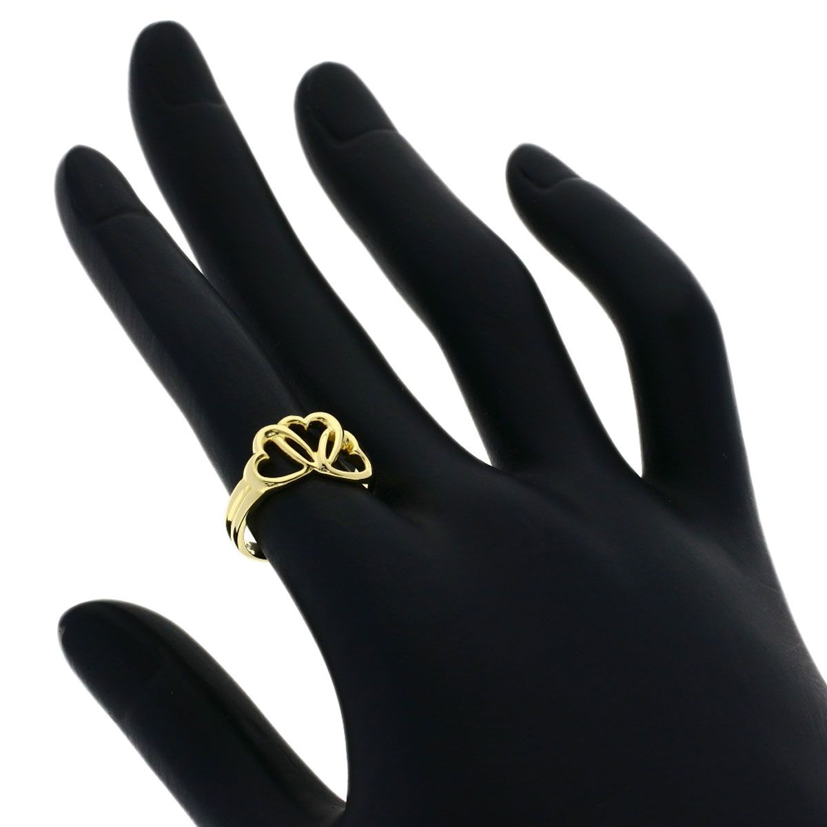Tiffany & Co Triple Heart Ring 18k Yellow Gold — view 7