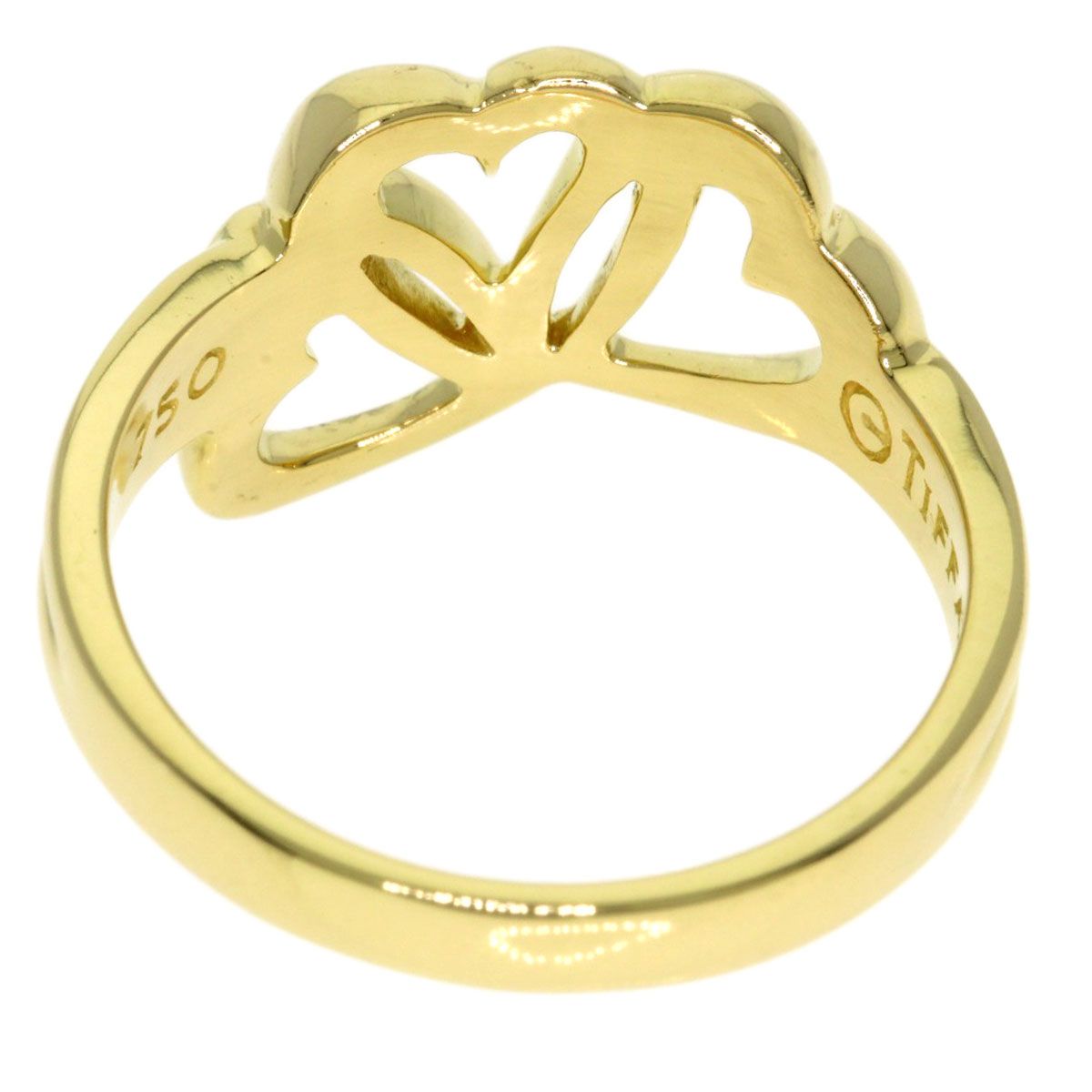 Tiffany & Co Triple Heart Ring 18k Yellow Gold — view 4