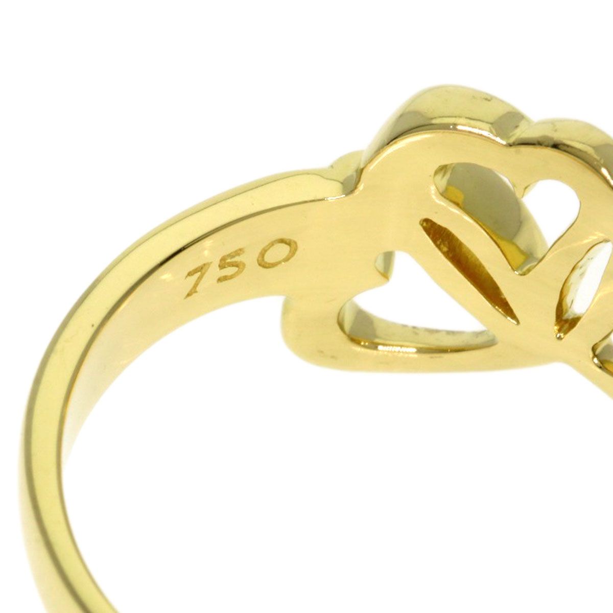 Tiffany & Co Triple Heart Ring 18k Yellow Gold — view 5