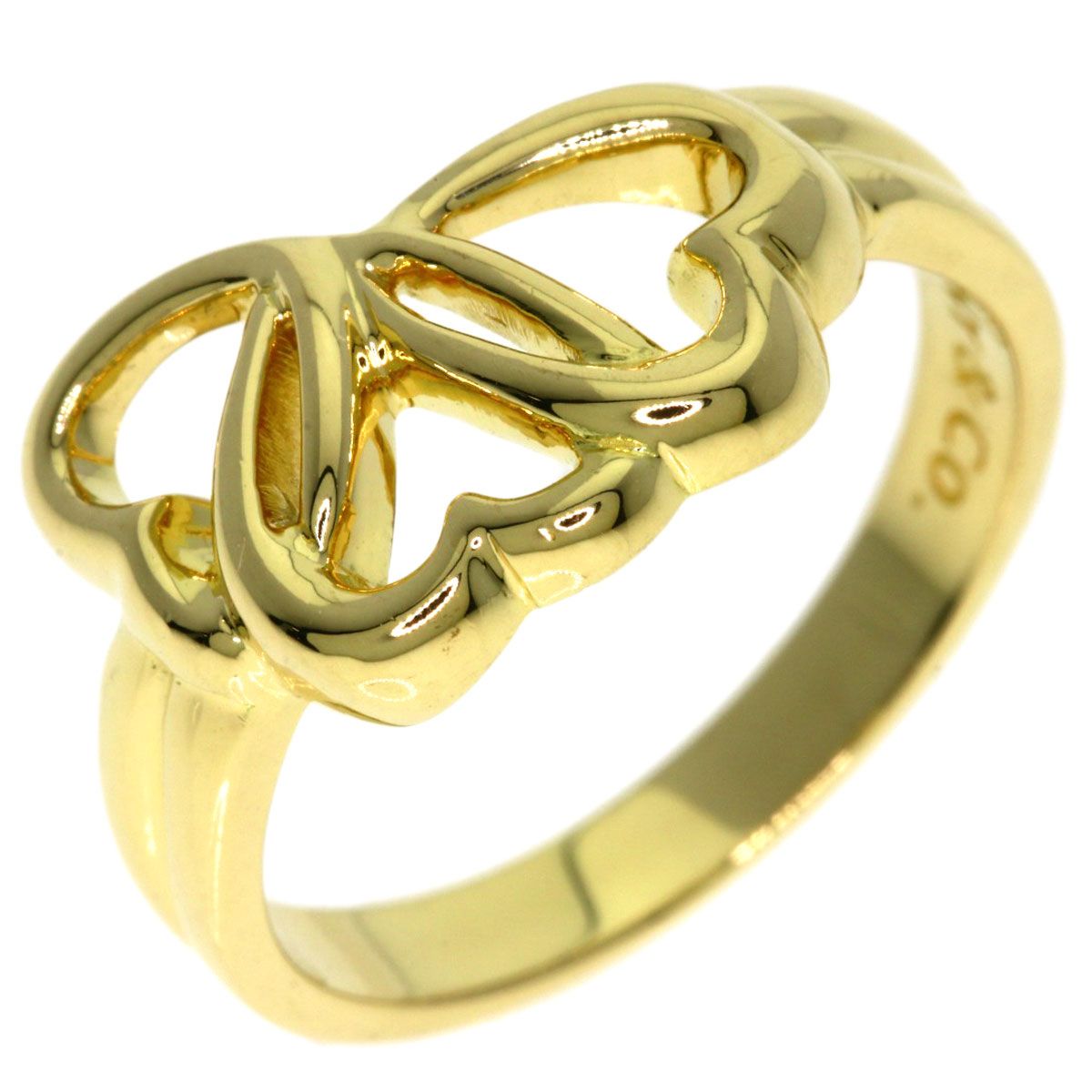 Tiffany & Co Triple Heart Ring 18k Yellow Gold — view 2