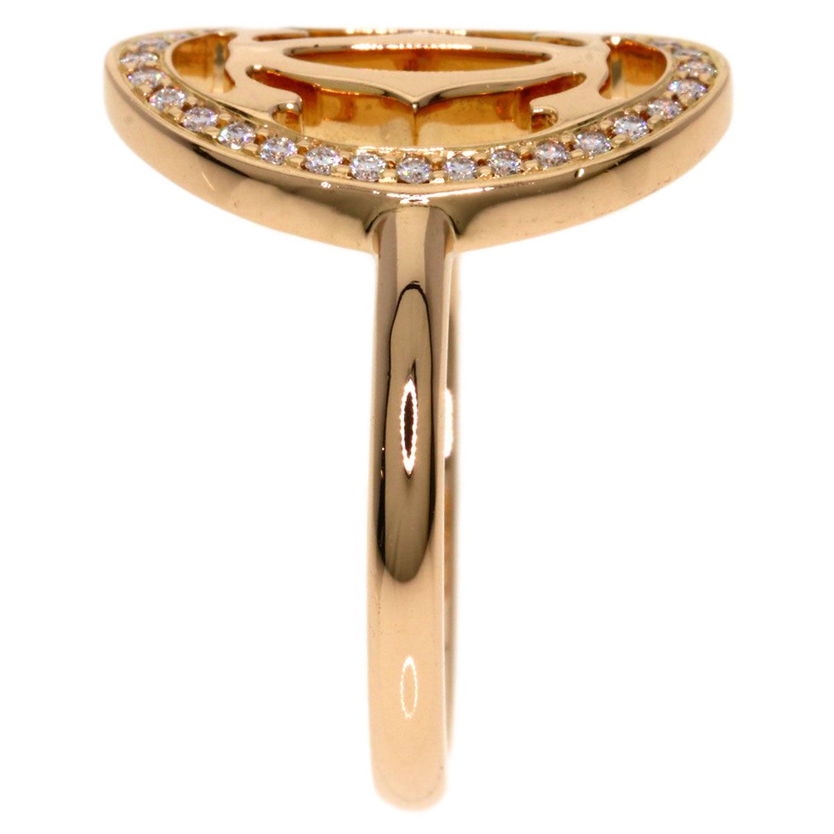 Cartier Logo Double C 51 Ring 18k Pink Gold — view 3