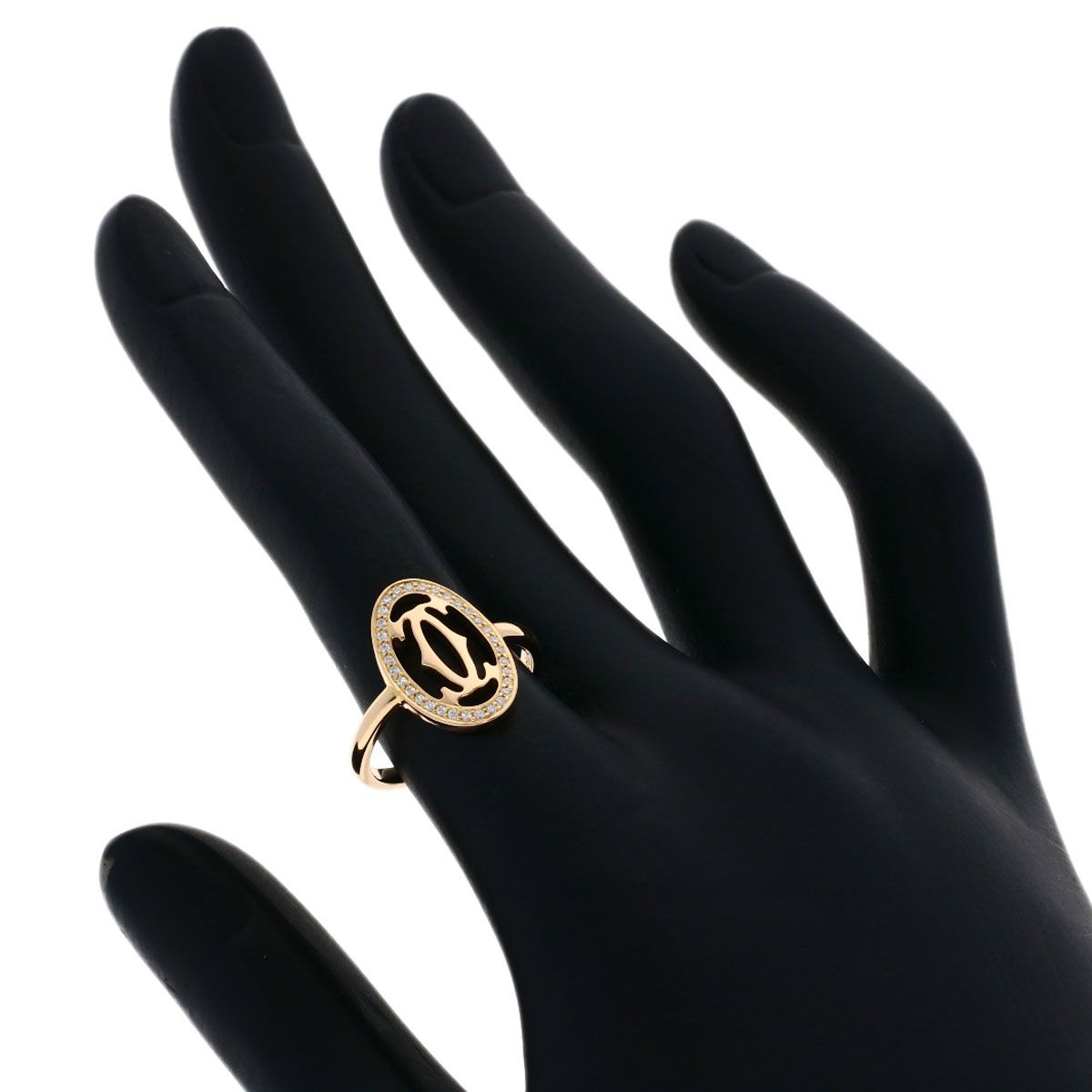 Cartier Logo Double C 51 Ring 18k Pink Gold — view 7