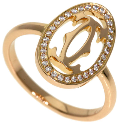 Cartier Logo Double C 51 Ring 18k Pink Gold