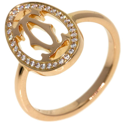 Cartier Logo Double C 51 Ring 18k Pink Gold — view 2