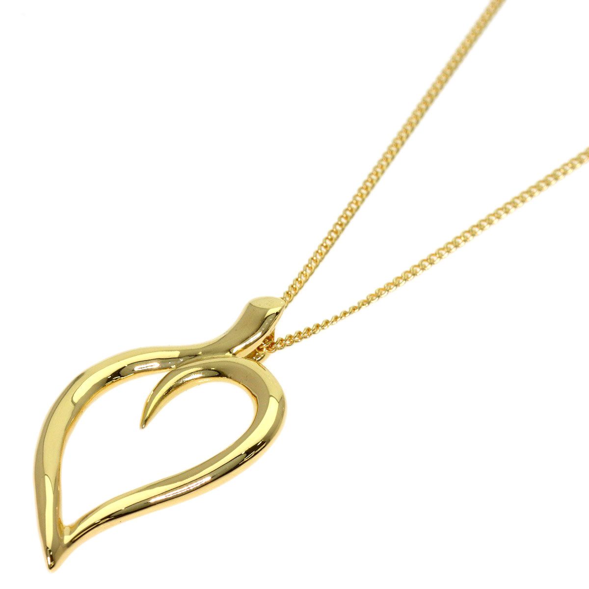 Tiffany & Co Leaf Necklace 18k Yellow Gold