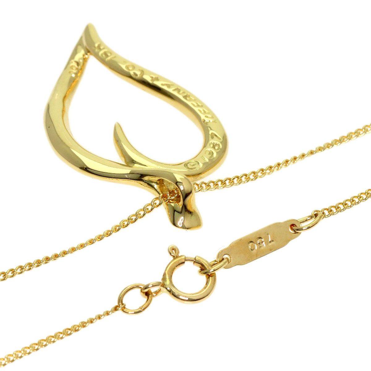 Tiffany & Co Leaf Necklace 18k Yellow Gold — view 2