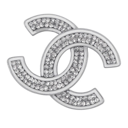 Chanel Brooch CC Logo Metal Rhinestone Enamel C Cahnel