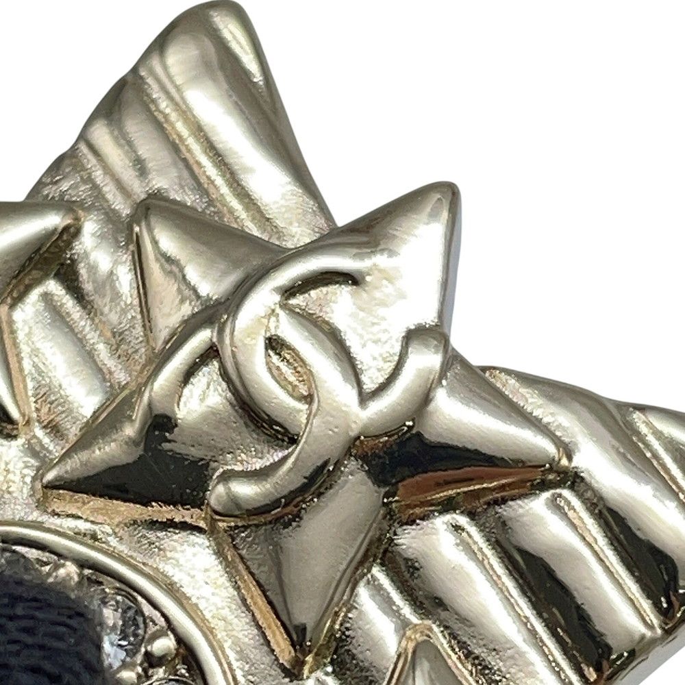 Chanel Brooch CC Logo No 5 Star Metal Rhinestone B Cahnel — view 6